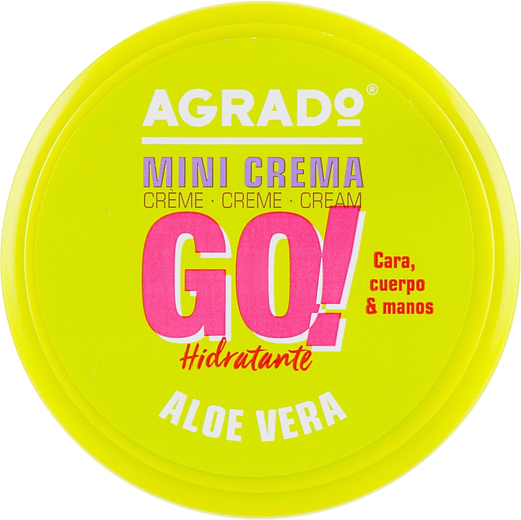 Nawilżający uniwersalny krem do twarzy, dłoni i ciała z aloesem - Agrado Mini Cream Go!
