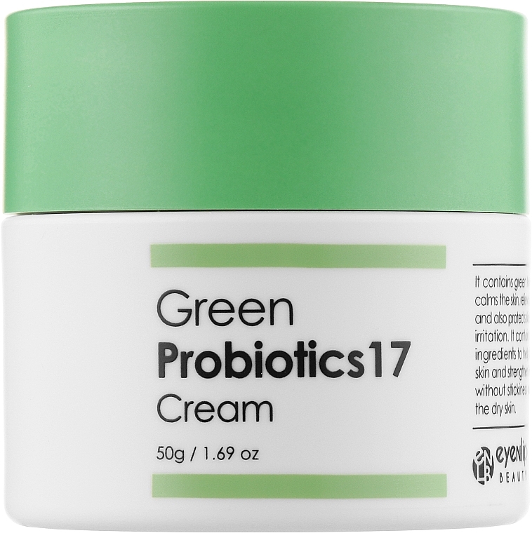 Krem do twarzy z probiotykami i zieloną herbatą - Eyenlip Green Probiotics 17 Cream