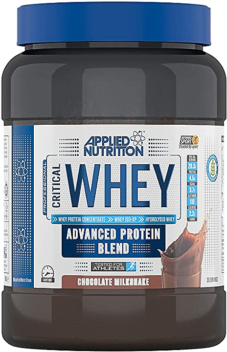 Białko dla sportowców o smaku koktajlu czekoladowego - Applied Nutrition Critical Whey Advanced Protein Blend Chocolate Milkshake — Zdjęcie N1