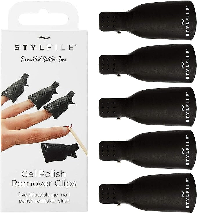 Klipsy do usuwania lakieru hybrydowego - Stylideas Stylfile Gel Polish Remover Clips — Zdjęcie N1