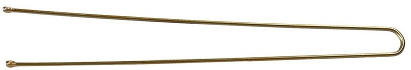 Wsuwki do włosów, proste, złote - Lussoni Hair Pins 7.5 cm  — Zdjęcie N1