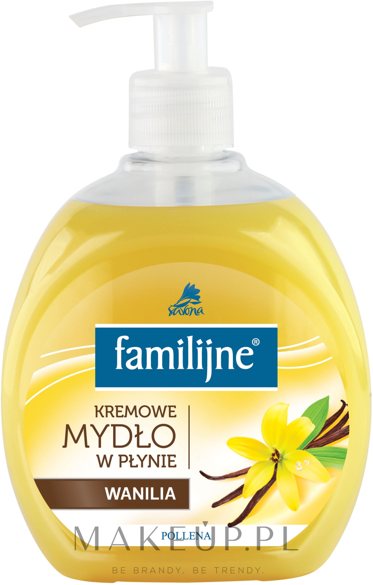 Familijne kremowe mydło w płynie Wanilia - Pollena Savona — Zdjęcie 500 ml