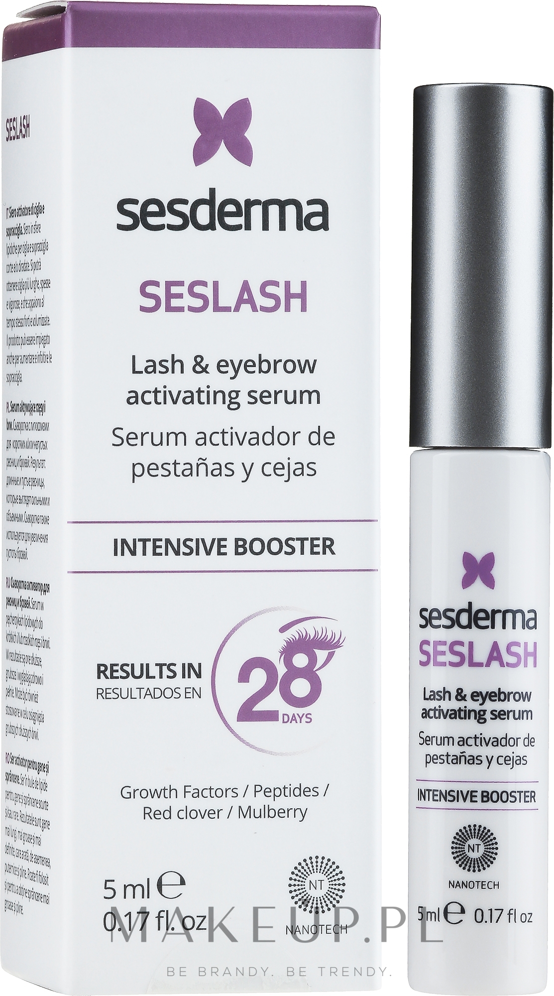 Serum do rzęs i brwi - SesDerma Seslash Lash & Eyebrow Growth-booster — Zdjęcie 5 ml