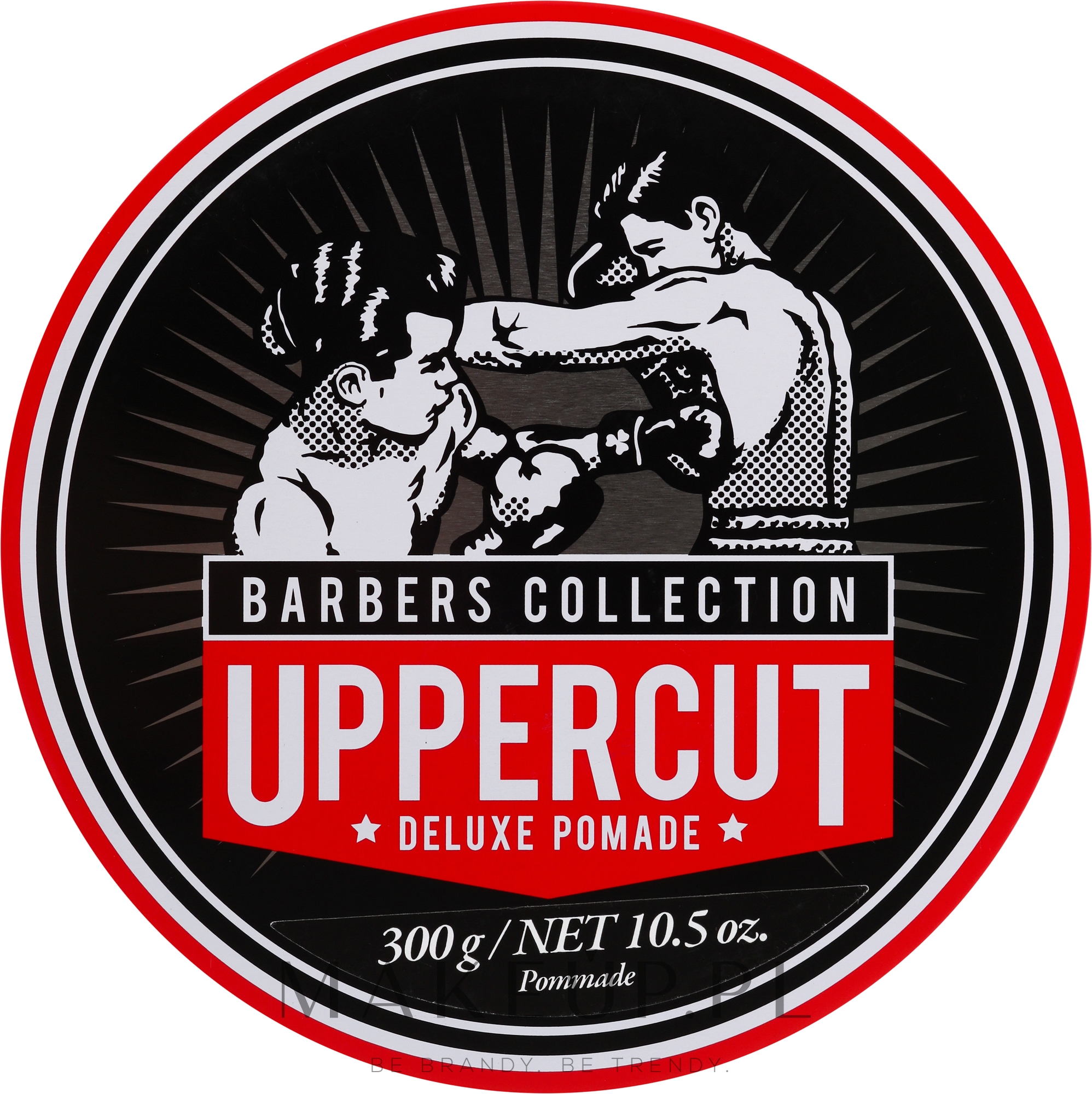 Pomada do stylizacji włosów mocno utrwalająca - Uppercut Deluxe Pomade Barber Tin  — Zdjęcie 300 g