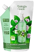 Mydło w płynie do rąk z ekstraktem z mięty pieprzowej - Bottega Verde Menta Liquid Hand Soap (wymienny wkład) — Zdjęcie N1