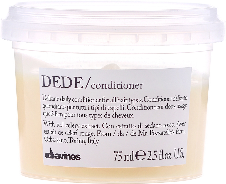 Delikatna odżywka do wszystkich rodzajów włosów do codziennego stosowania - Davines Essential Haircare Dede Delicate Air Conditioning — Zdjęcie N1