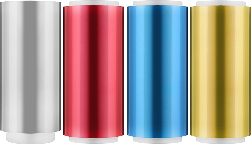 Folia fryzjerska - Wella Professionals Aluminium Foils Set 4 Colours — Zdjęcie N2