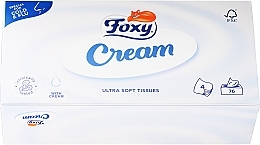 Delikatne chusteczki higieniczne z nawilżającym kremem - Foxy Cream Ultra Soft Wipes — Zdjęcie N2