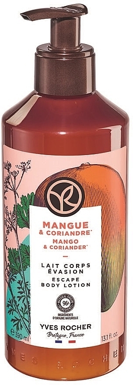 Balsam do ciała - Yves Rocher Mango & Coriander Escape Body Lotion — Zdjęcie N1