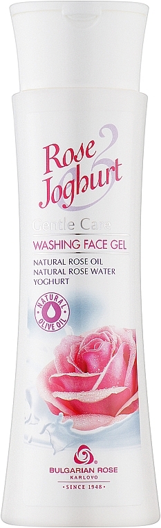 Oczyszczający żel do twarzy Róża i jogurt - Bulgarian Rose Rose & Joghurt Gentle Care Washing Face Gel