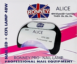 Lampa CCFL + LED, czerwona - Ronney Professional Alice Nail CCFL+LED 48w (GY-LCL-015D) Lamp — Zdjęcie N3