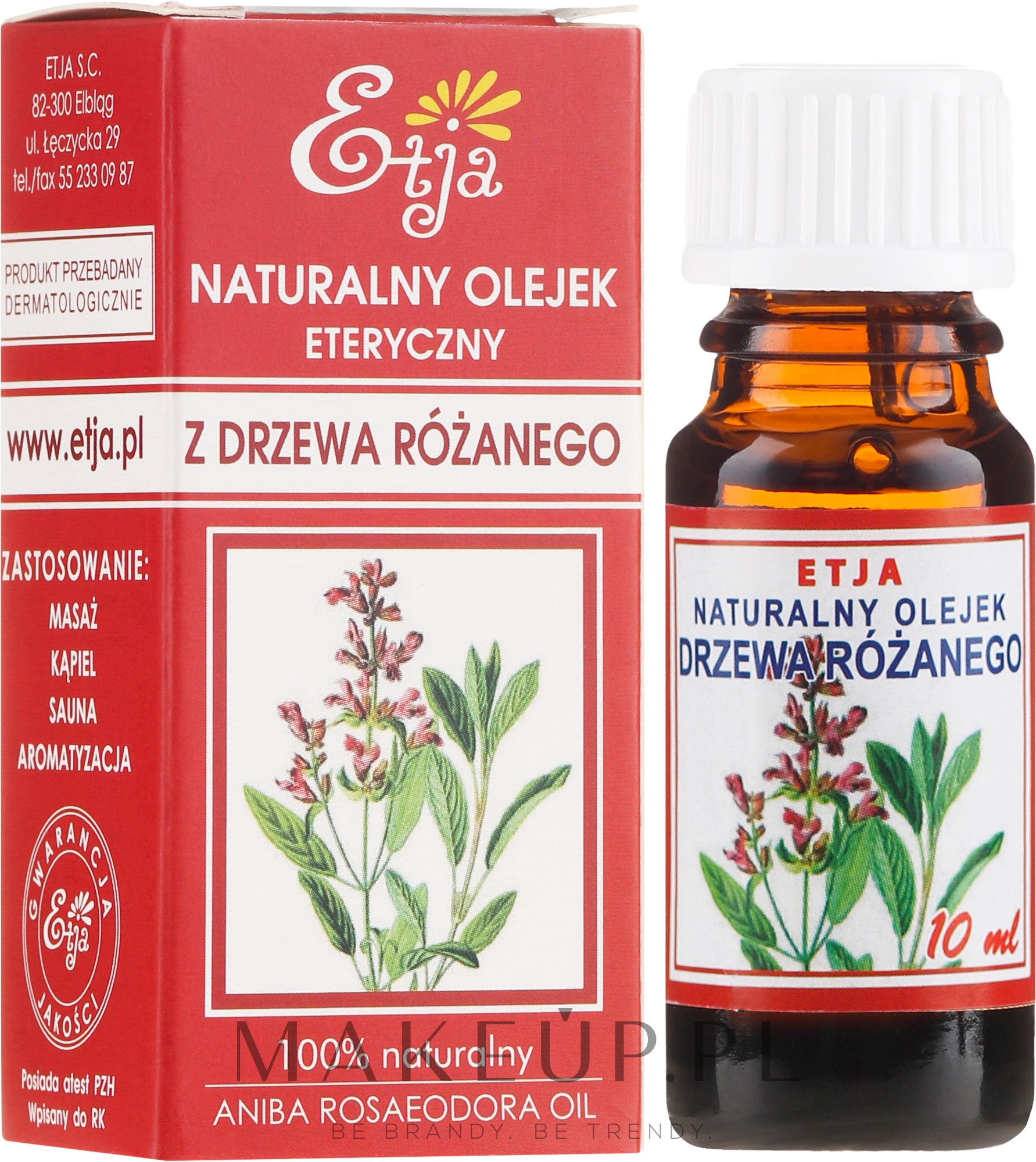 Naturalny olejek z drzewa różanego - Etja Natural Essential Oil — Zdjęcie 10 ml