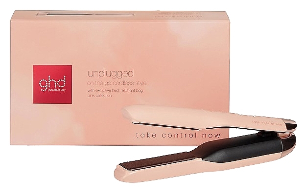 Prostownica bezprzewodowa, różowa - Ghd Unplugged Pink Take Control Now — Zdjęcie N1