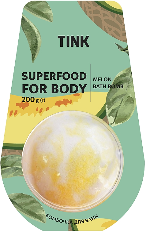 Kula do kąpieli Melon - Tink Superfood For Body Melon Bath Bomb — Zdjęcie N1