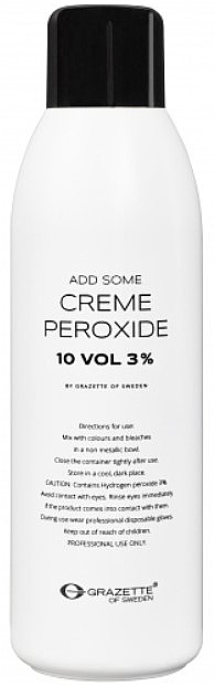 Utleniacz do farbowania włosów 3% - Grazette Add Some Creme Peroxide 10 Vol — Zdjęcie N1