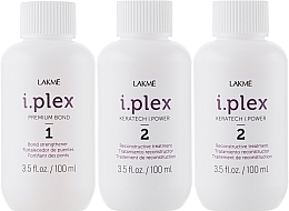 PRZECENA! Próbny zestaw salonowy do odbudowy włosów - Lakme I.Plex Salon Trial Kit (treatment/3x100ml) * — Zdjęcie N3