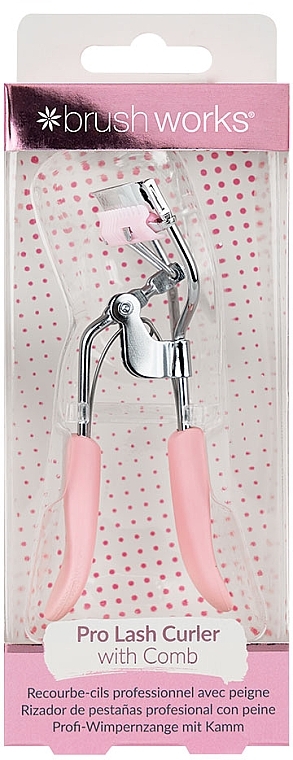 Zalotka do rzęs - Brushworks Pro Lash Curler with Comb — Zdjęcie N1