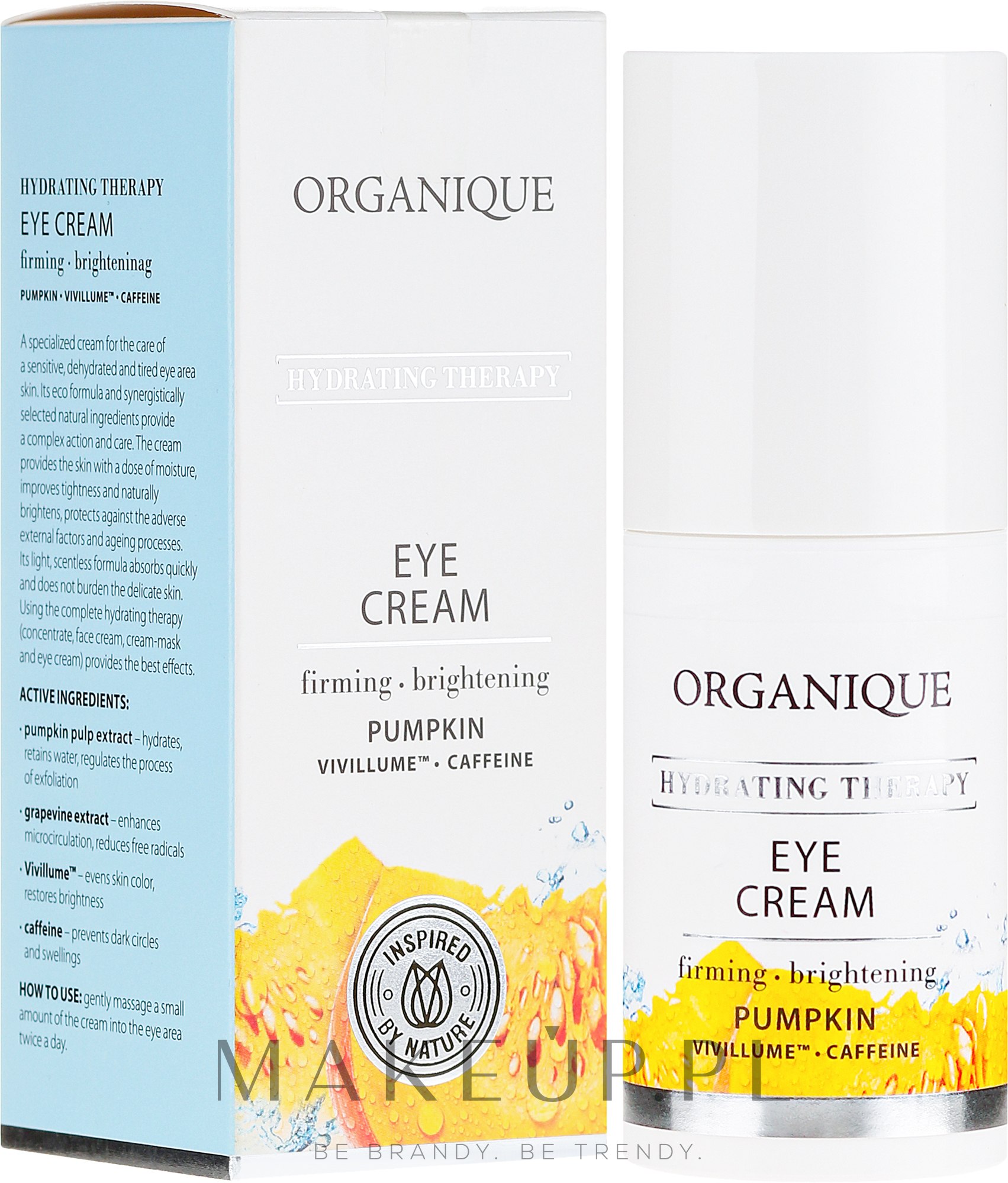 Wielofunkcyjny krem pod oczy SPF 15 - Organique Hydrating Therapy Eye Cream — Zdjęcie 20 ml