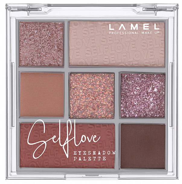 Paleta cieni do powiek - LAMEL Make Up Selflove Eyeshadow Palette — Zdjęcie N1