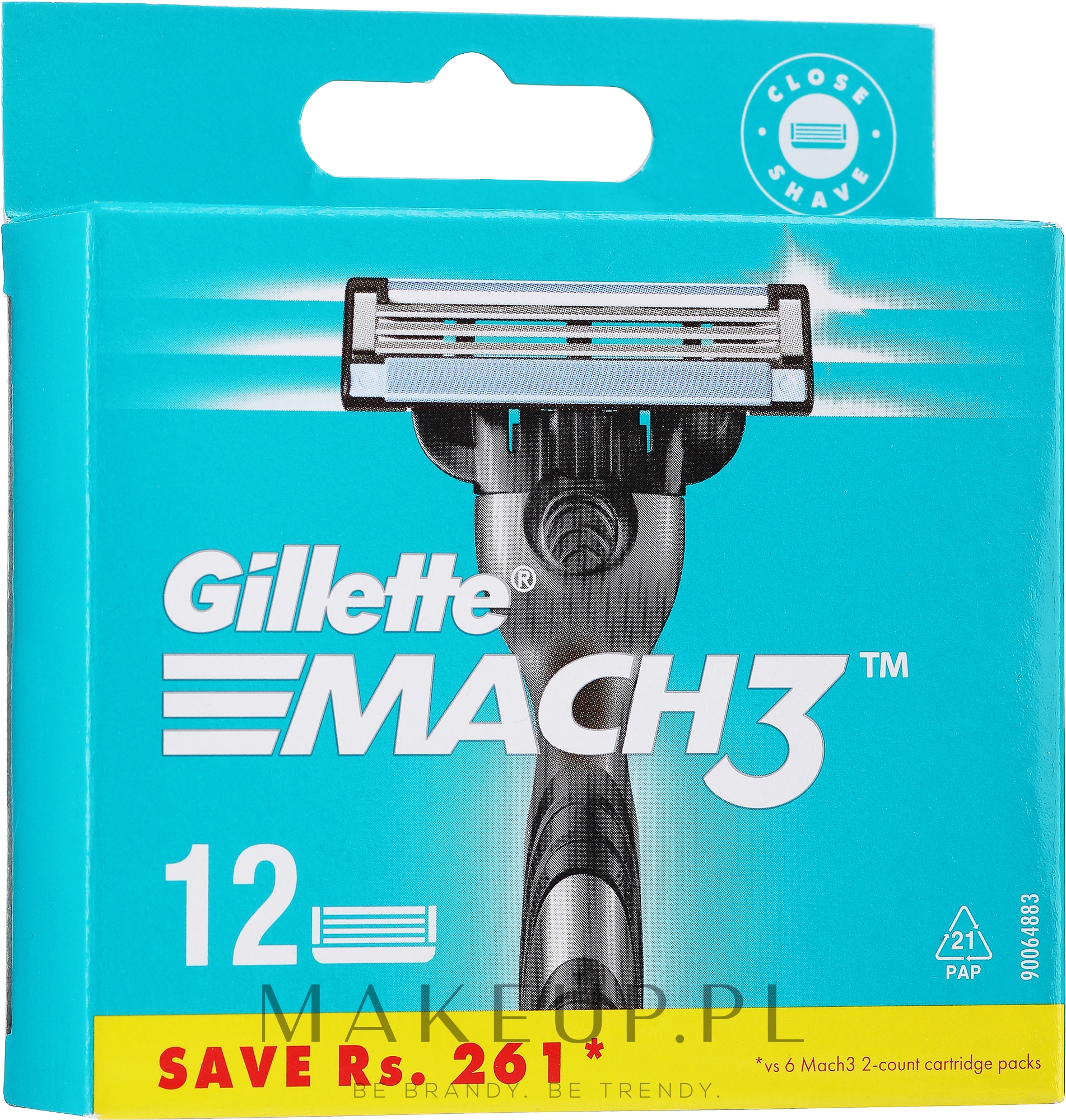 Wymienne wkłady do maszynki, 12 szt. - Gillette Mach3 XXL — Zdjęcie 12 szt.