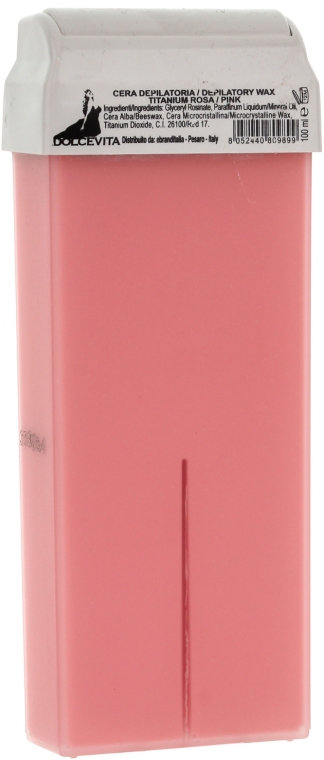 Wosk w kartridżu Różowy z tytanem - Dolce Vita Depilatory Wax Pink — Zdjęcie N1