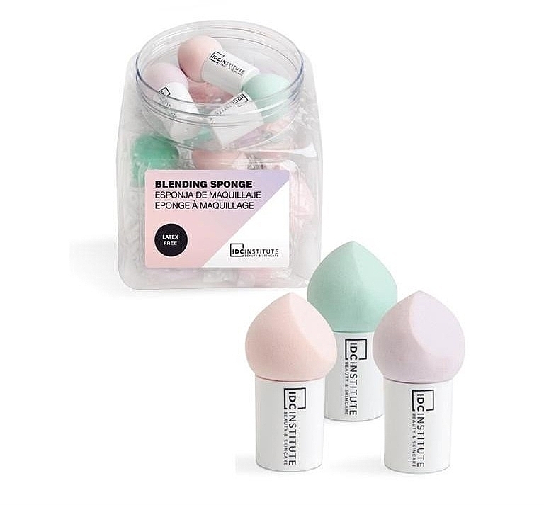 Gąbka do makijażu, różowa - IDC Institute Make Up Sponge — Zdjęcie N2