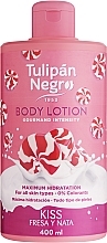 Truskawkowy balsam do ciała - Tulipan Negro Kiss Strawberry & Cream Body Lotion — Zdjęcie N1