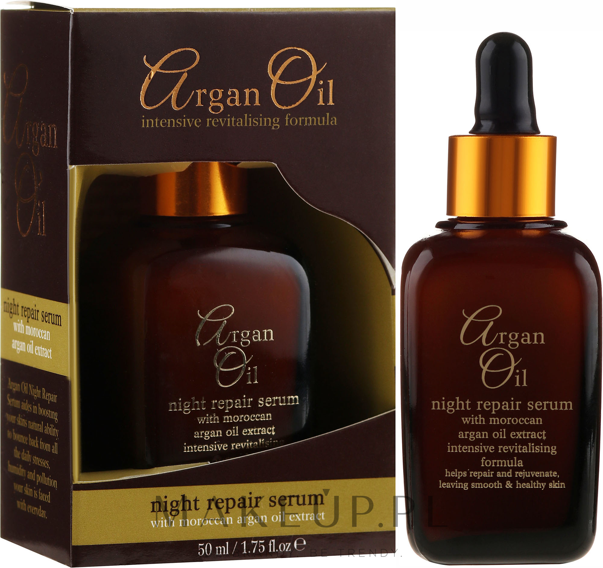 Odbudowujące serum do twarzy na noc - Xpel Marketing Ltd Argan Oil Night Repair Serum — Zdjęcie 30 ml