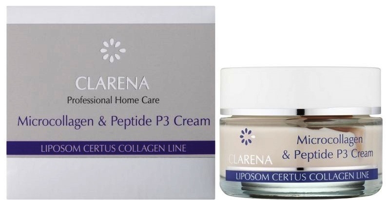 Mikrokolagenowo-peptydowy krem do twarzy - Clarena Microcollagen & Peptide P3 Cream — Zdjęcie N3