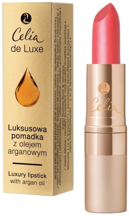 Luksusowa pomadka do ust z olejem arganowym - Celia de Luxe Luxury Lipstick