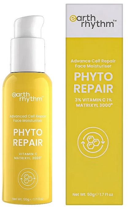 Krem do twarzy z witaminą C - Earth Rhythm Phyto Repair Advanced Cell Repair 3% Vitamin C 1% Matrixyl 3000 — Zdjęcie N1