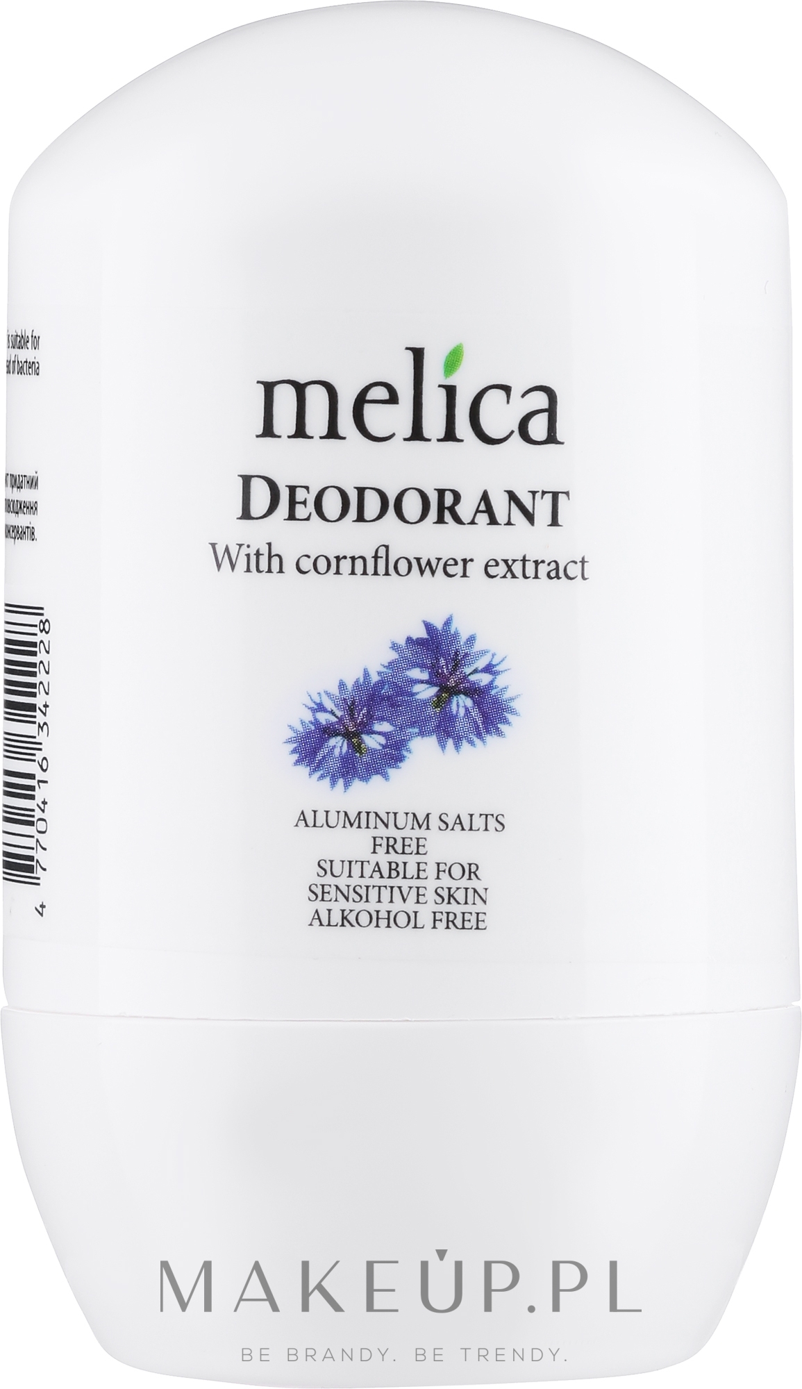 Dezodorant w kulce z ekstraktem z chabra - Melica Organic With Cornflower Extract Deodorant — Zdjęcie 50 ml