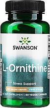 L-Ornityna aminokwas, 500 mg - Swanson L-Ornithine Amino Acid 500mg — Zdjęcie N1