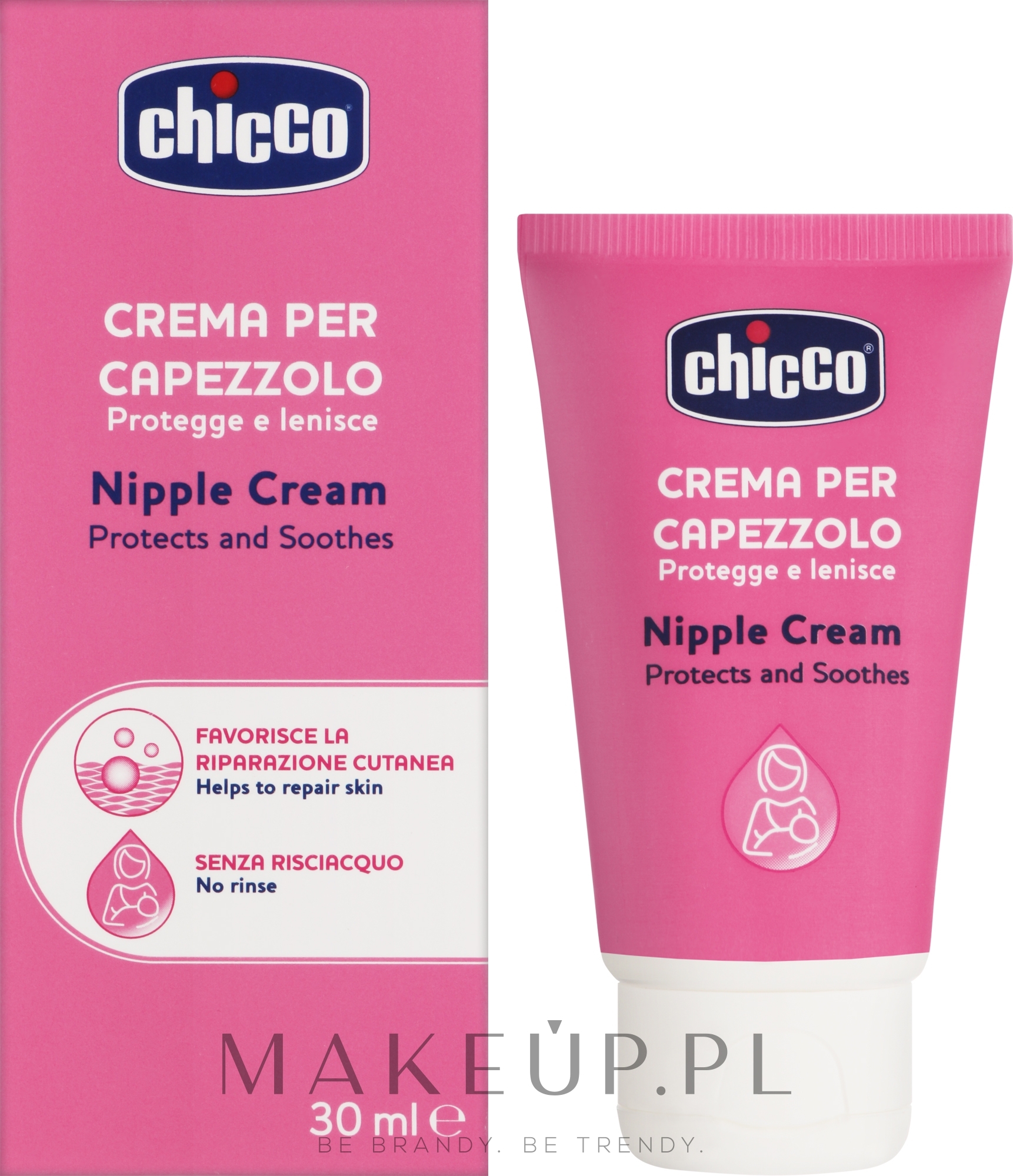 Krem do piersi i skóry wokół sutków - Chicco Protective Nipple Cream — Zdjęcie 30 ml