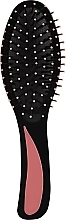 Duża szczotka do włosów, czarno-różowa - Ampli — Zdjęcie N1
