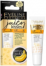 Odżywcza maska do ust - Eveline Cosmetics Juicy Kisses Lip Sleeping Mask Banana Cocktail — Zdjęcie N1