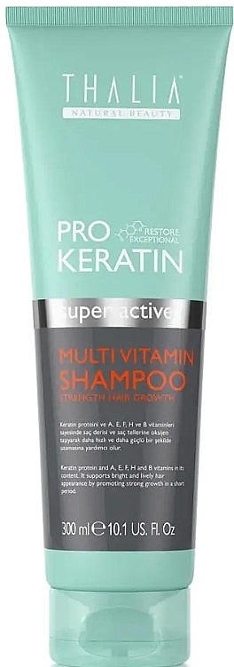 Szampon do włosów z keratyną i multiwitaminami - Thalia Pro Keratin Multivitamin Shampoo — Zdjęcie N1