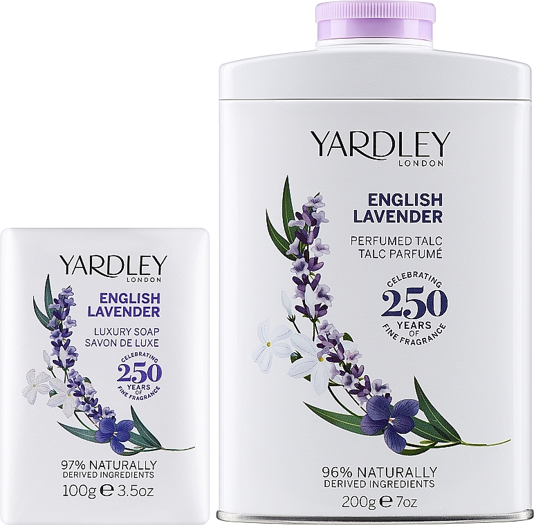 Yardley English Lavender - Zestaw (talc/200g + soap/100g) — Zdjęcie N2