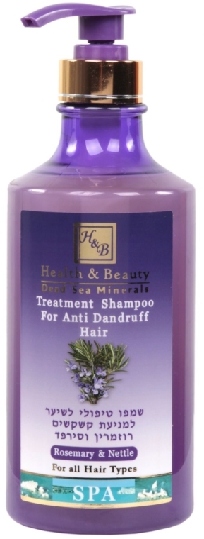 Przeciwłupieżowy szampon do włosów Rozmaryn i pokrzywa - Health And Beauty Rosemary & Nettle Shampoo for Anti Dandruff Hair — Zdjęcie N3