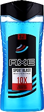 Szampon i żel pod prysznic 3 w 1 dla mężczyzn - Axe Sport Blast Re-energising Body Wash 3in1 — Zdjęcie N3