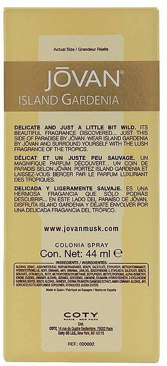 Jovan Island Gardenia - Woda kolońska — Zdjęcie N3