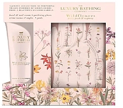 Zestaw - Grace Cole The Luxuty Bathing Wildflowers (h/cr/100ml + gloves/2pcs) — Zdjęcie N1