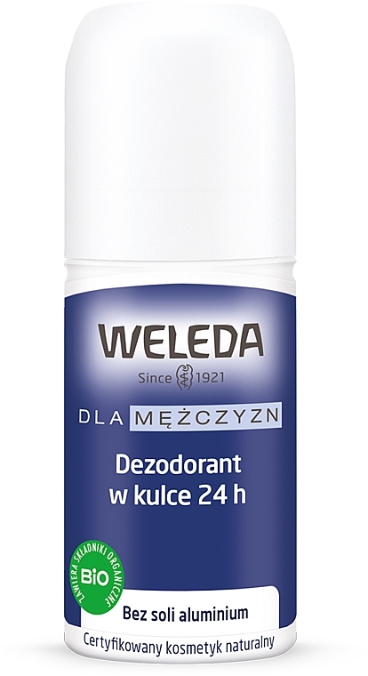 Dezodorant w kulce dla mężczyzn - Weleda Men 24h Deo Roll-On