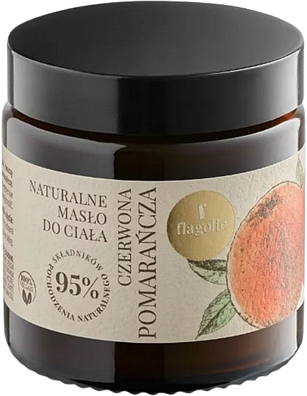 Naturalne masło do ciała Czerwona Pomarańcza - Flagolie Natural Red Orange Body Butter — Zdjęcie N1