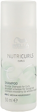 PRZECENA! Szampon micelarny do włosów kręconych - Wella Professionals Nutricurls Curls Shampoo (miniprodukt) * — Zdjęcie N1