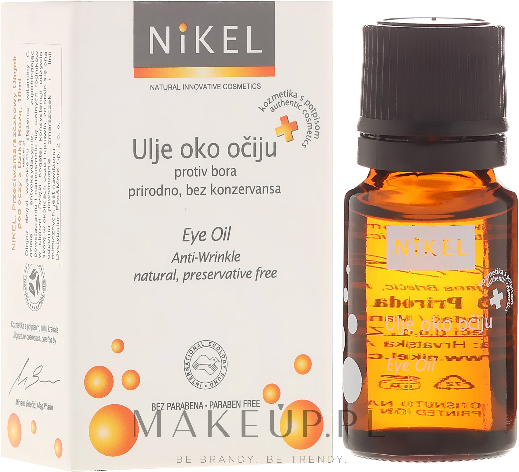 Przeciwstarzeniowy olejek do skóry wokół oczu - Nikel Eye Oil — Zdjęcie 10 ml