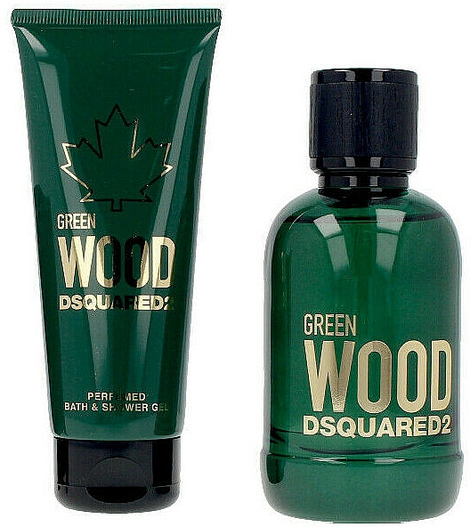 Dsquared2 Green Wood Pour Homme - Zestaw (edt/100ml + sh/gel/150ml) — Zdjęcie N2