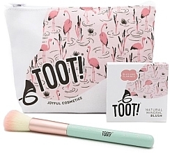 Zestaw - Toot! Blushing Flamingo Blush Bag Set (blush/3g + brush/1pcs + bag/1pcs) — Zdjęcie N1