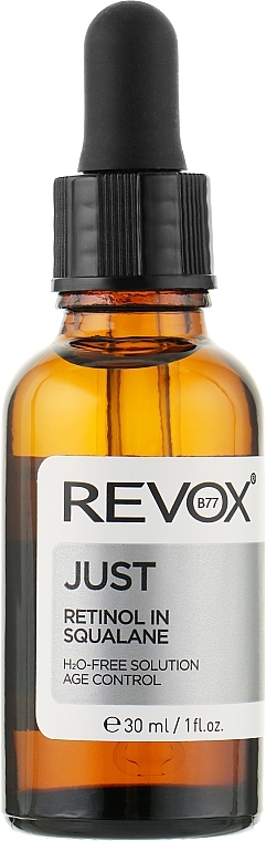 Bezwodne serum z retinolem w skwalanie do twarzy i szyi - Revox Just Retinol In Squalane — Zdjęcie N1