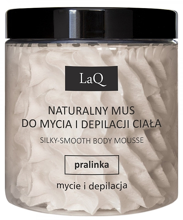 Naturalny mus do mycia i depilacji ciała Pralina - LaQ Silky-Smooth Body Mousse — Zdjęcie N1